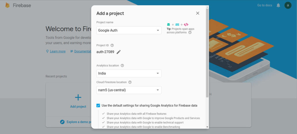 screenhot 1 google login