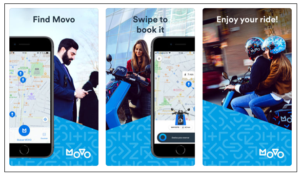 Apps screen movo