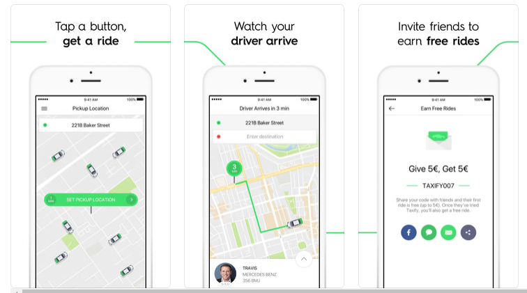 Taxify app