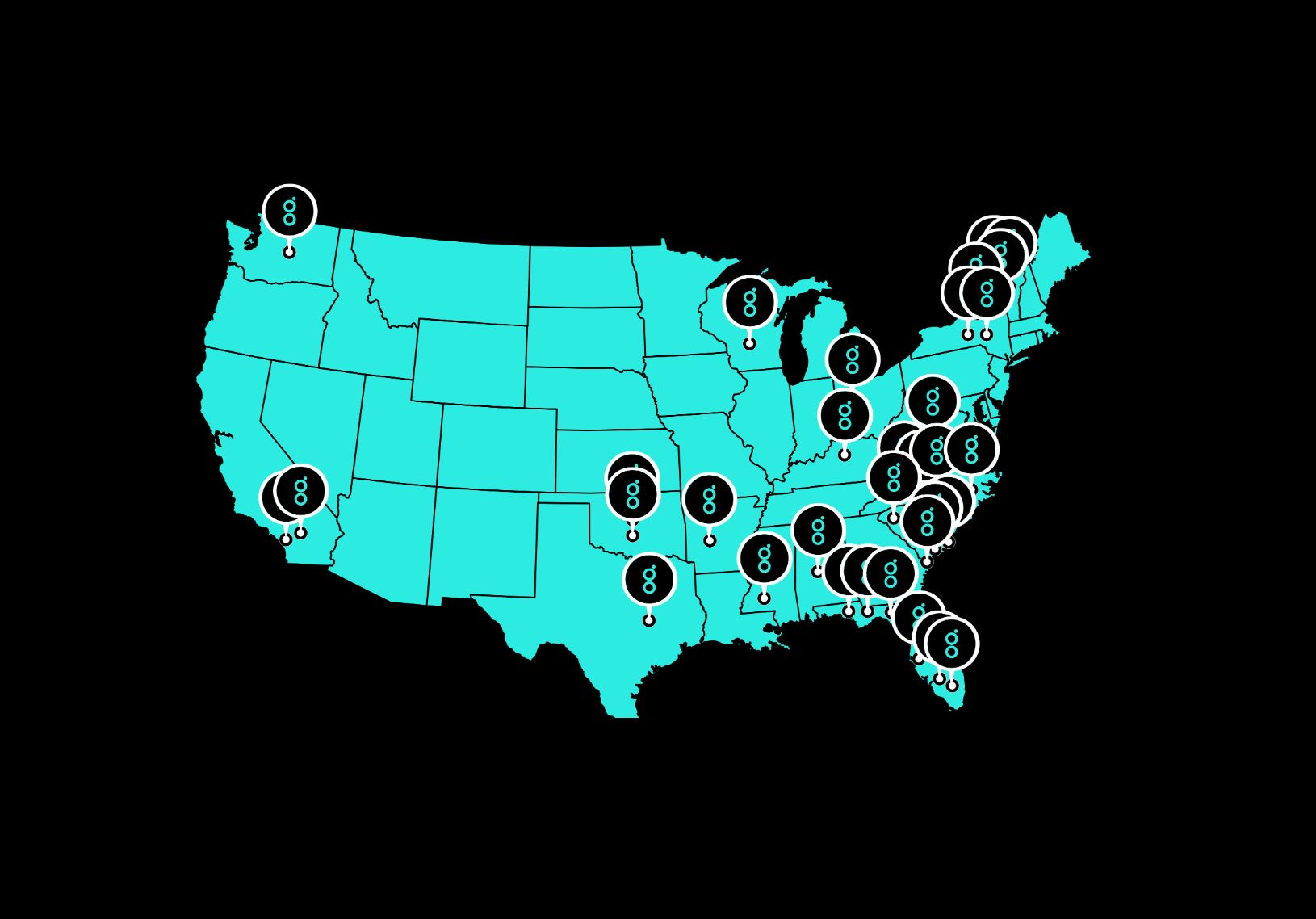 USA map